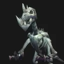 Skeletal Hunting Raptor